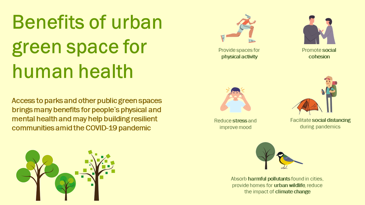 Cities during COVID19 the use of urban green spaces and its impact on